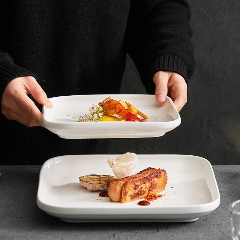 Dinnerteller Teller Steakteller westlicher Stil, nordisch für den Heimgebrauch, Nudeln, Teller Teller flach stapelbar