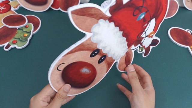 Amazon.com : Barydat 5 Pcs Christmas Fence Peeker Decoration