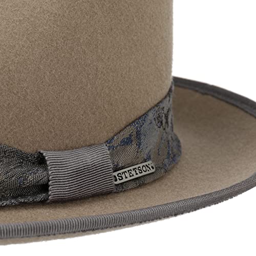 Stetson Vandrick Fedora Wool Hat Men Beige 7 1/4-7 3/8 #TOP4