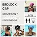 BRDLOCK 2 Packs Extra Large Swim Cap for Long Hair Braids Dreadlocs Waterproof Silicone Swimming Cap (Large-Black,Pink)
