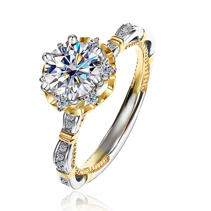 Opiniones y reviews de Anillos para Dama favoritos de las personas. 48 Anillo De Compromiso Mujer, Adjustable Anillos de Promesa S925 Plata Moissanita Diamente, 0.5Ct VVS1
