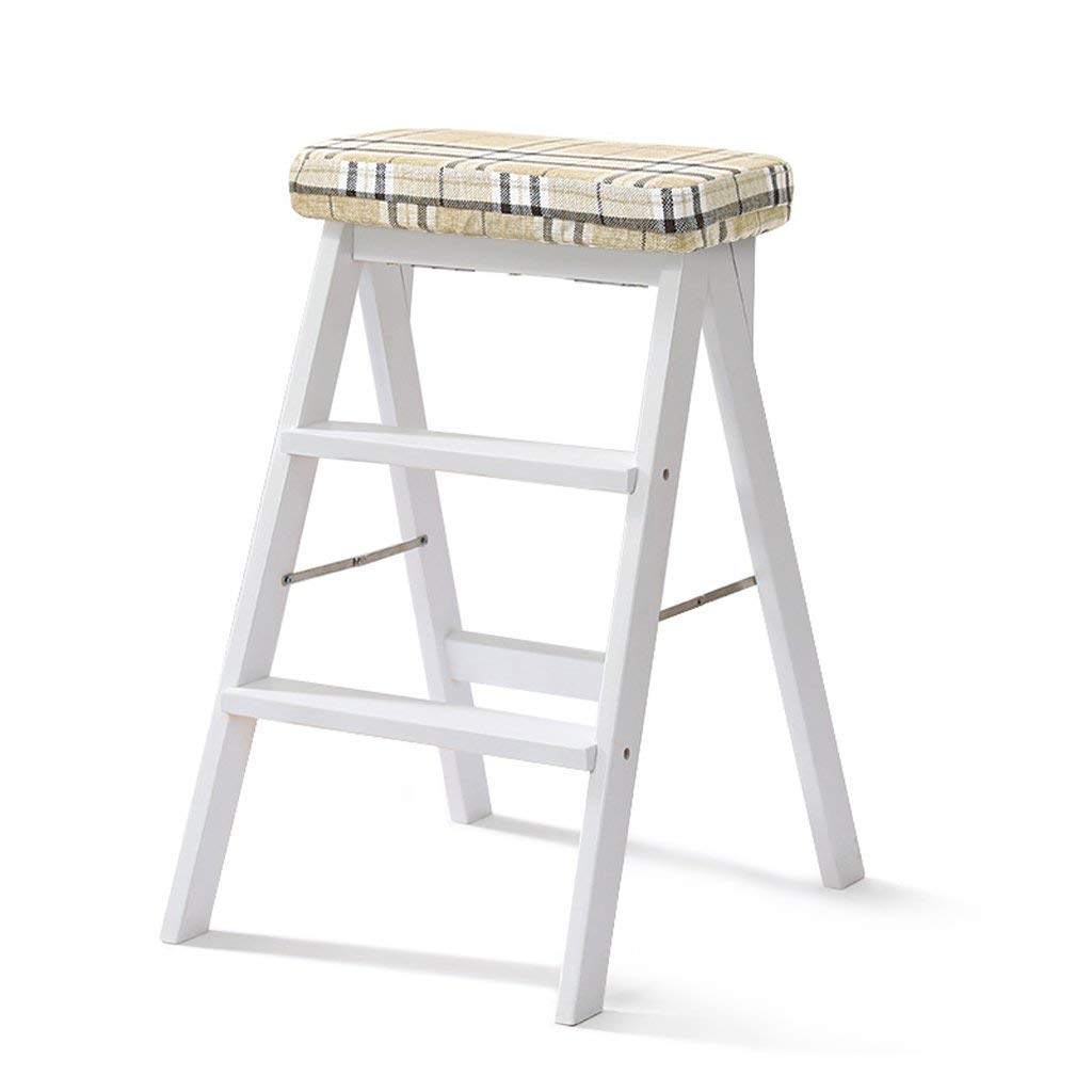 Tabouret d'échelle en bois pour atteindre facilement vos placards hauts de cuisine