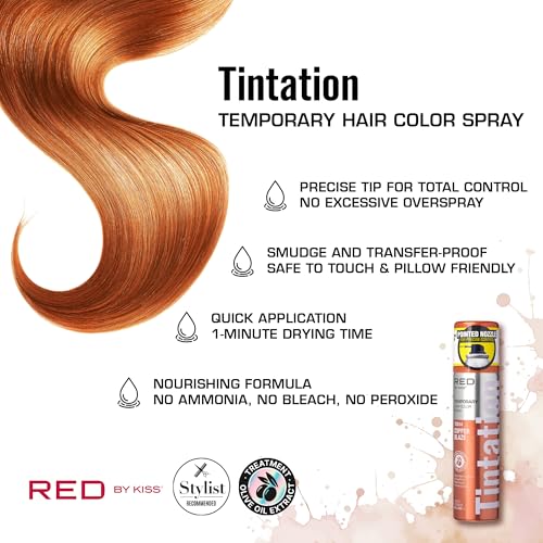 Red by Kiss Tintation Spray Temporal para Cabello 2.82oz miniatura 2