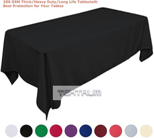 Miniatura 3 de Tektrum mantel rectangular de poliéster, de 60102pulgadas tela gruesa, resistente y duradera