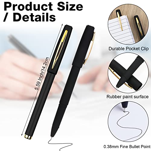 Bolígrafo Rollerball Gel Negro Ultra Fino x120 miniatura 2