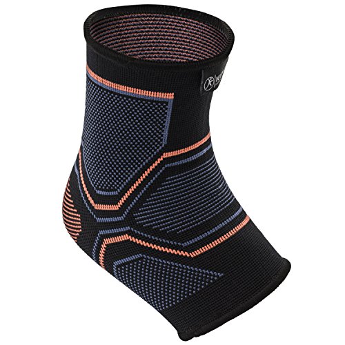 Kunto Fitness Ankle Brace Compression Support Sleeve for Injury Recovery, Joint Pain, Swelling, Plantar Fasciitis & Achilles Tendon - Superior Arch Support Foot Socks for Any Activity! (Medium)