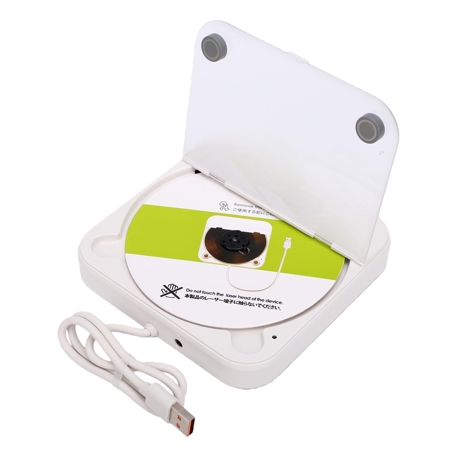 Bewinner Lettore CD Portatile per Auto Alimentato Tramite USB, Lettore Dischi Esterno per Auto con Ingresso AUX, Telecomando, Audio HiFi per Stereo del Veicolo, Laptop e Uso Domestico