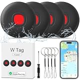 Ya en manzanajugosa.com: Air Tracker Air - Paquete de 4 etiquetas de rastreo de etiquetas, impermeable IP68, localizador inteligente de etiquetas y localizador de artículos, rastreador Bluetooth con Apple Find My (solo iOS),