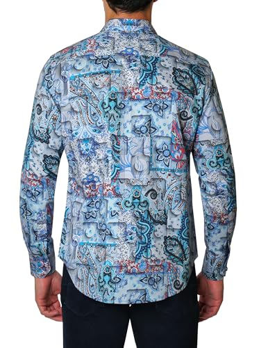 Robert Graham Men's Webbs Long Sleeve Woven Button Down Shirt2