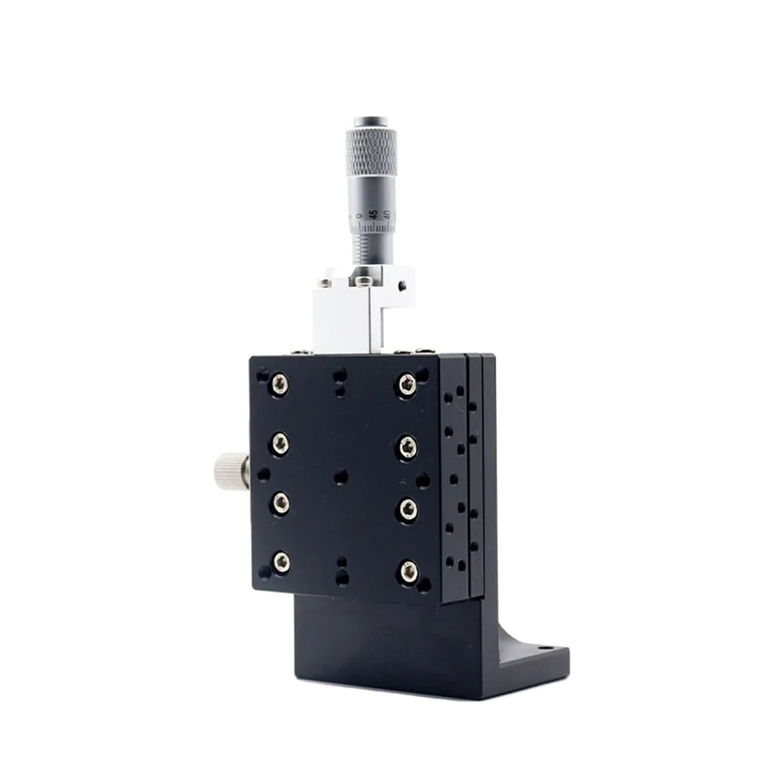 WNVXJGNSO Micrometer Sliding Table Z Axis LV60-C2 Vertical Lifting Manual Slide Table Optical Fine Tuning Displacement Platform Micrometer Linear Stage(LV60-C2)