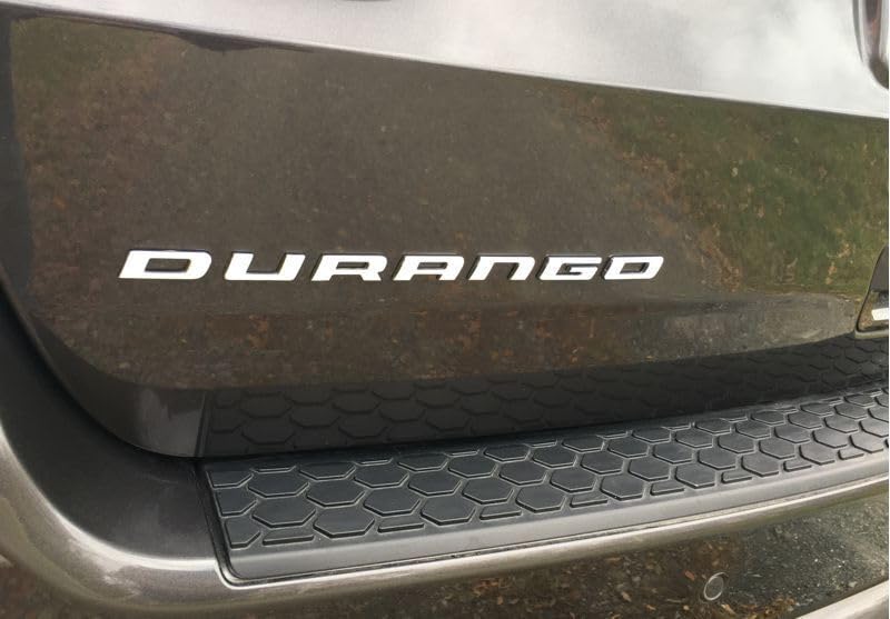 Image of 1Pc 14-21 Durango Emblem 3D Badge Liftgate Rear Nameplate Letter 55079299AC Replacement for Durango (Chrome)