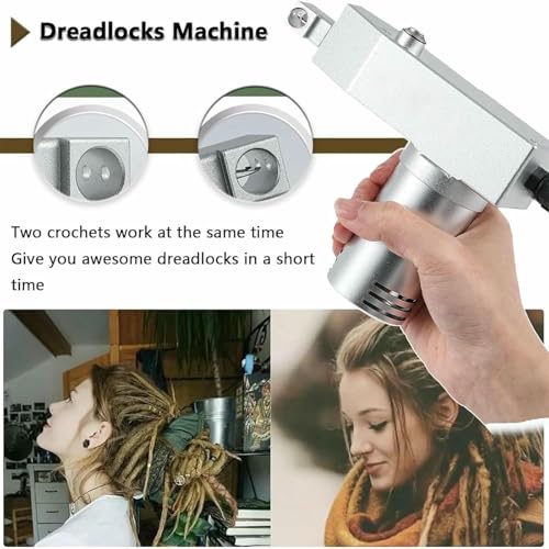 Máquina de rastas eléctricas de mano para crear peinados modernos de forma automática en casa 8