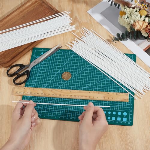 BENECREAT 100 Stück Weiße Runde ABS Kunststoffstange 2mm X 250mm ABS Styrol Kunststoff Rundstangen Verbinder Kunststoffstange Für Modellbau DIY Haus Sandtisch