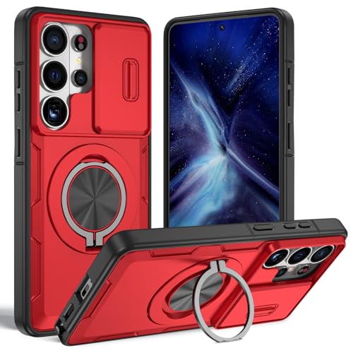 Coque antichoc militaire Samsung S25 Ultra MagSafe avec anneau support 360 robuste