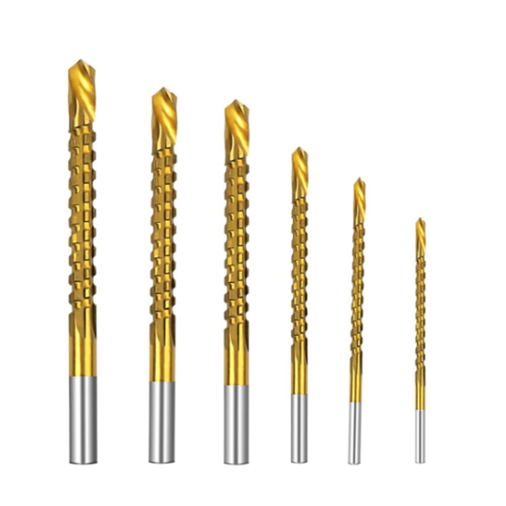 Amazon | Albapilix 6PCS/セット チタンコーティングドリルビット