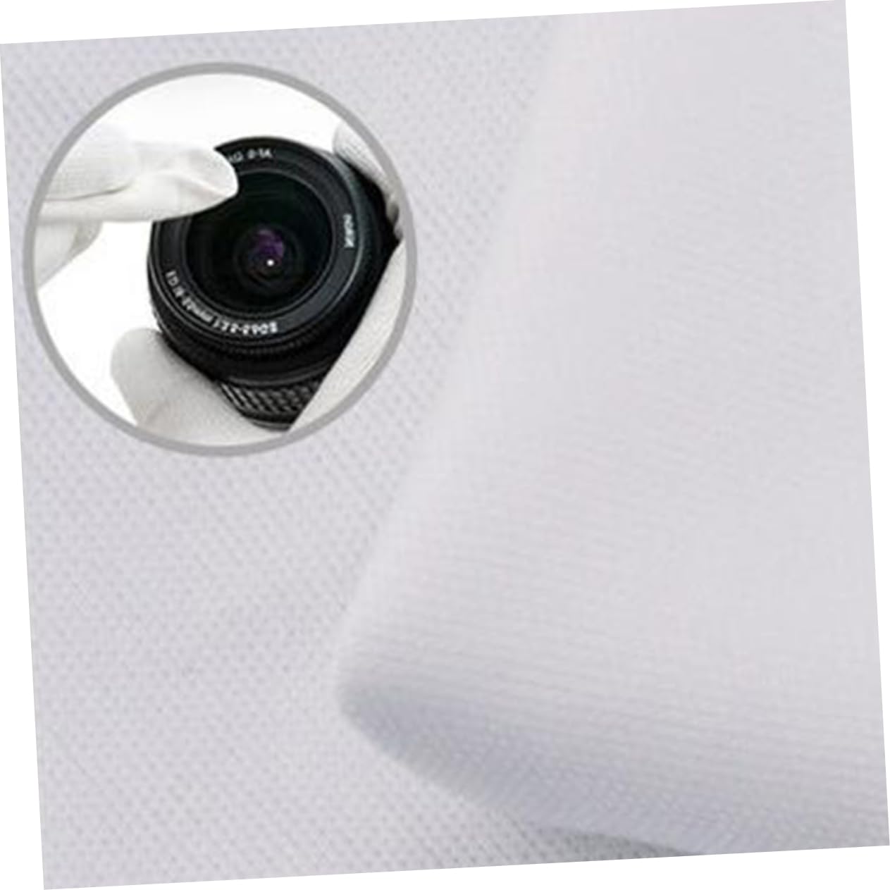 jojofuny Panno la Pulizia Anti Statico in Poliestere 100 Pezzi 6x6 Pollici Bianco per Dispositivi Elettronici e Strumenti Ottici Elevata Assorbenza e Rimozione Impronte
