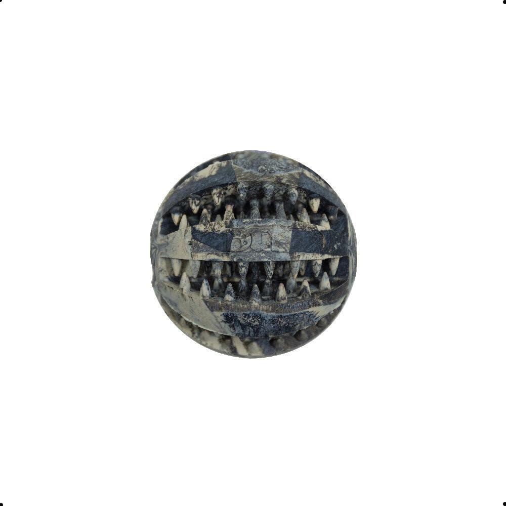 DUR Dog Treat Ball, Black, Vanilla Scent, Durable Recycled Rubber, Interactive and Near Indestructible Dog Chew Toy - Image 3