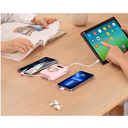 Fuente de alimentación móvil 10000 mAh pequeña XCC morada portátil 6