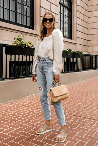 KuaiLu Womens Fashion Orthotic Slides Ladies Athletic Thick Cushion Recovery Sandals Adjustable Strap Slip On Walking Sandles With Comfortable Plantar Fasciitis Arch Support2