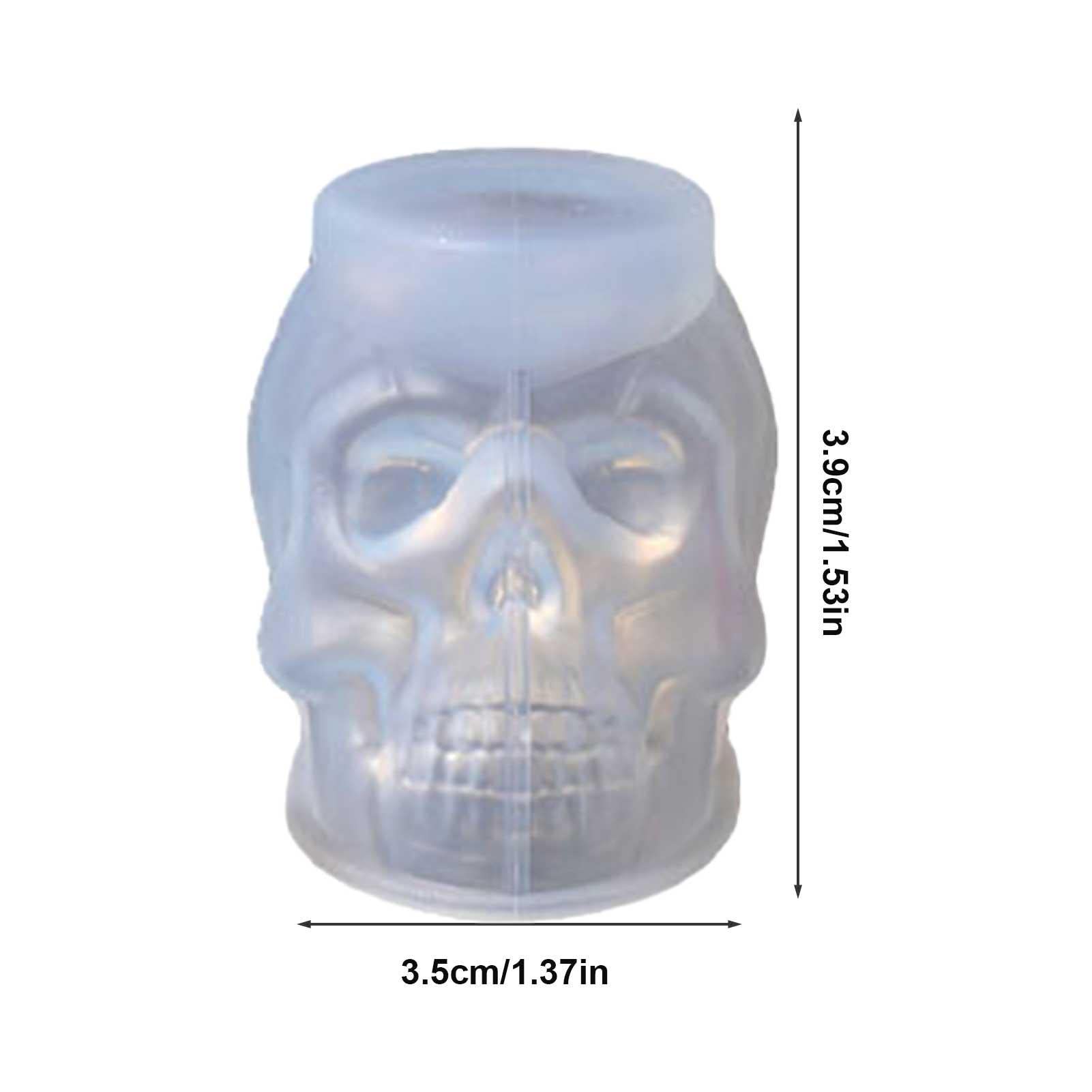 SEWOART Moule Silicone Forme De Crâne Pour Bougies Parfumées Outil De Bricolage Halloween Moule Réutilisable Pour Créations Artisanales