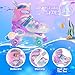 SULIFEEL Roller Skates for Girls Kids with Light Up Wheels, Adjustable 4 Sizes for Little Kids Toddler Beginner Rollerskates