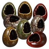 Veemoon Keramik Trockeneisbecher 8stücke Satz Tischdekoration für Restaurant und Japanische Esslokale Praktische Kreative Kompakte und Stilvolle Vasenverzierung