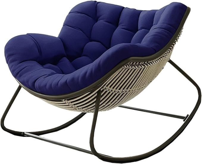 Chaise à bascule confortable pour soulager la fatigue sur votre terrasse ou balcon