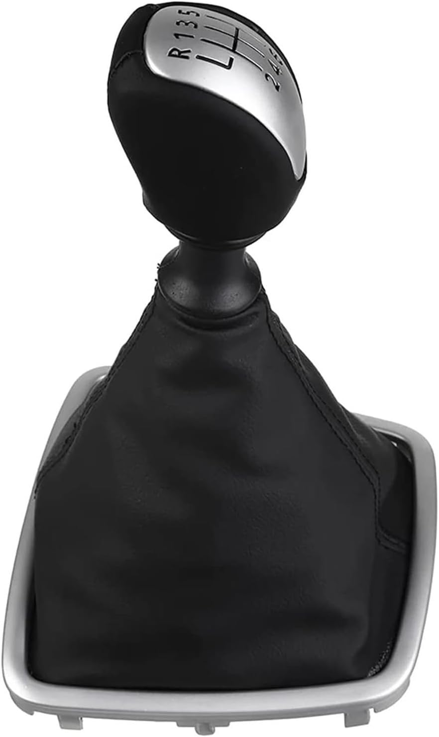 Gear Shifter Stick 6 Speed Car Gaiter Boot Cover Lever Shifter Handle Stick Boot Gaitor Replacement for for Laguna Mk3 2007-2010 2011 2012 2013 2014 Shift Knob