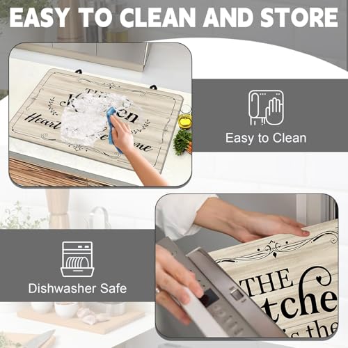 Image of Stove Top Cover for Electric Stove 28 inchx 20 inch, He Kitchen Is The Heart Of The Home Heat Resistant Glass Top Stove Cover Protector, Glass Cooktop Covers, Kitchen Electric Flat Stove Top Covers