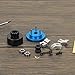 RCAWD RC Clutch Bell 14T Shoes Bearings Gear Flywheel Assembly Kit Springs Cone Engine Nut for HPI HSP Axial Himoto 1/8 RC Nitro Engine Car,Blue