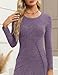 Annebouti Spring Winter Maxi Sweater Dresses for Women 2025 Long Sleeve Trendy Casual Fashion Knit Outfits Teacher Holiday Party Long Dress Purple L