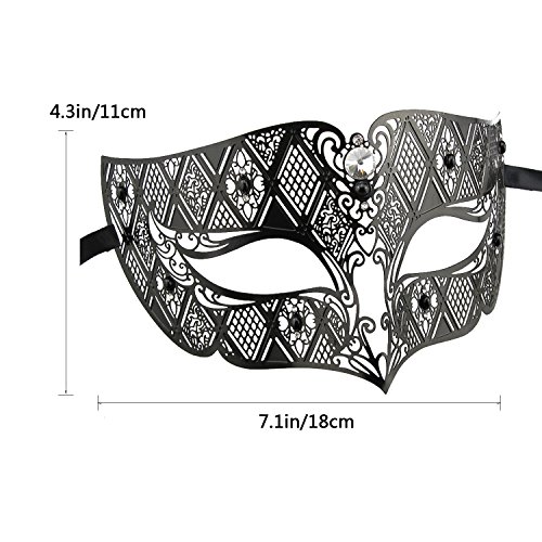 Image of Coddsmz Couples Venetian Masquerade Mask Set Luxury Style Princess Party Mask for Couples Women and Men Mardi Gras Masks