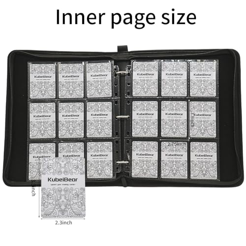 Image of Card Binder - 720 Capacity, Zippered Trading Card Holder for MTG, Sports & Collectible Cards - Acid-Free, Durable & Travel-Friendly Storage (Pink dots, 9 Pocke)