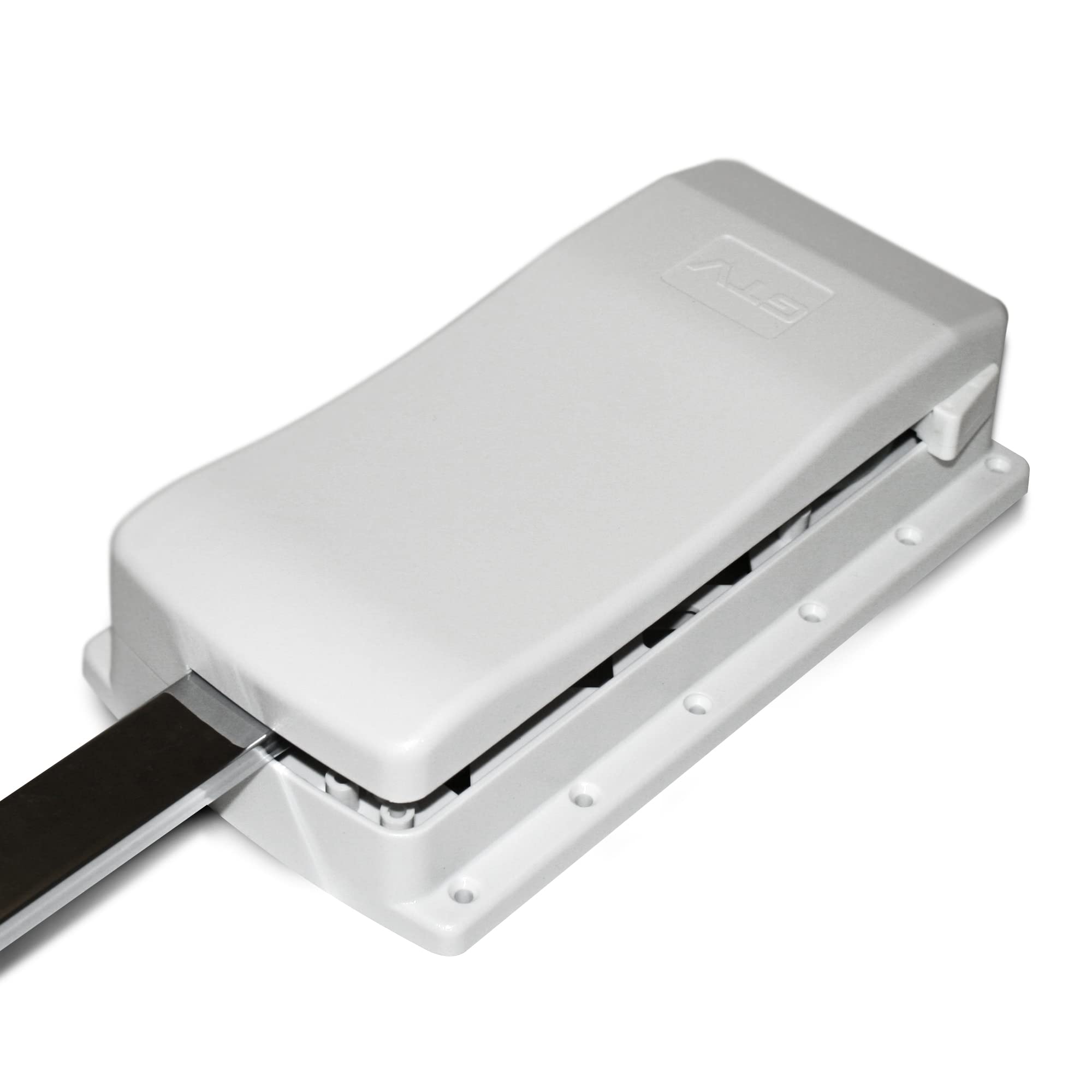 DOJA Barcelona | Appendiabiti Saliscendi 875-1200mm | Bianco | Servetto Armadio | Attaccapanni Salvaspazio | Asta per Cappotti, Abiti, Cappelli