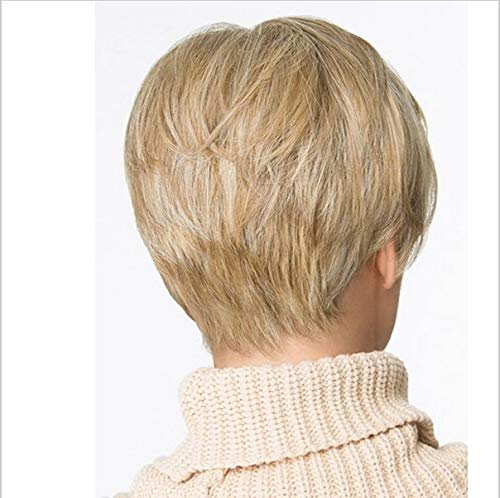 Parrucca corta bionda resistente al calore