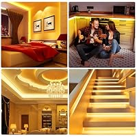 Sunshine smile COB LED Streifen 4M,24V LED Streifen Warmweiss 3000K – Ansicht 6