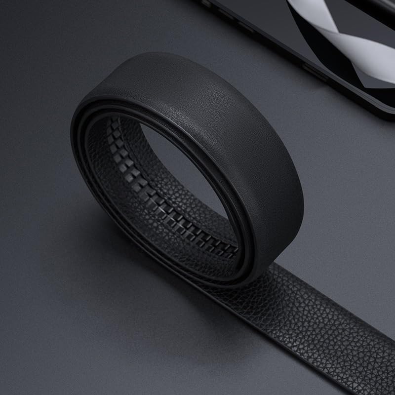 JSEIAJB Genuine Leather Belt for Men Cowhide Belt for Men Business and Leisure Belt for Men(110cm)2