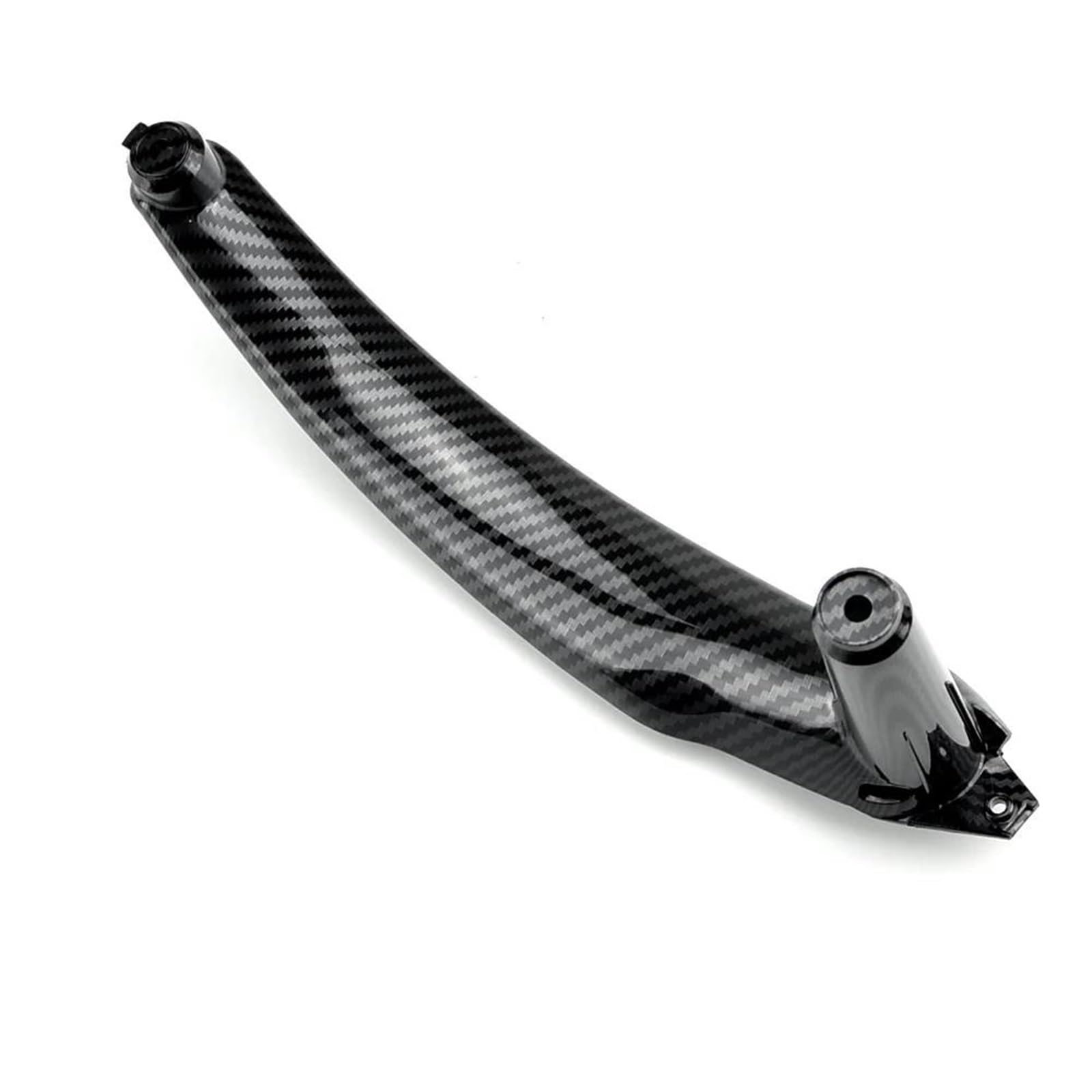 JTWMTY LHD RHD Car Interior Door Inside ABS Pull Handle Cover Trim for BMW X5 X6 E70 E71 E72 2007-2014(CarbonF-Left-Rear)