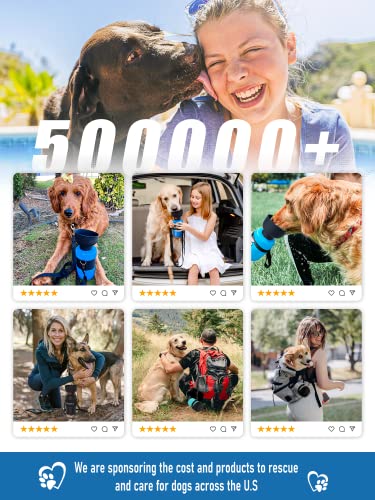 Lesotc 2023 Upgraded Dog Water Bottle Foldable,Portable Dog Water Dispenser,Leak Proof Pet Water Bottle For Dogs,Dog Travel Water Bottle For Outdoor Walking,Hiking,Travel,Bpa Free,Lightweight #TOP1