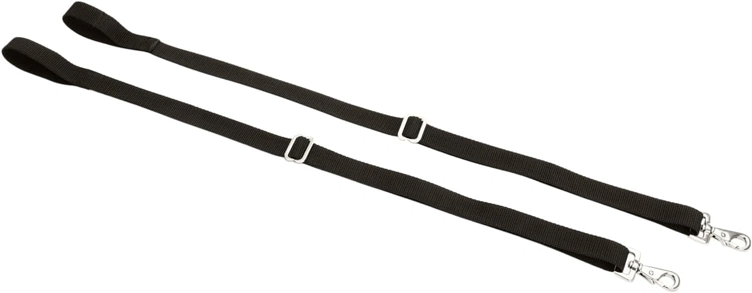 Shires Equestrian Elastic Leg Straps for Horse Rugs and Blankets - Black, One Size, Pack of 2 Default Title