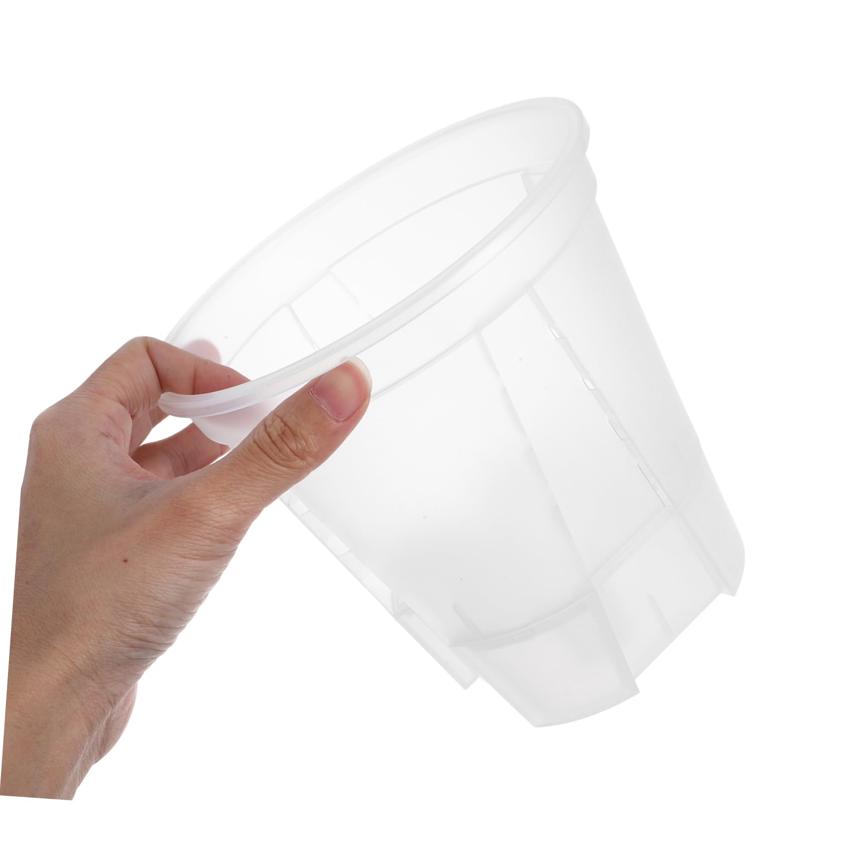 BESPORTBLE 6pièces Lot de Pots à Orchidées Transparents avec Drainage Automatique pour Plantes Intérieur Et Pépinière