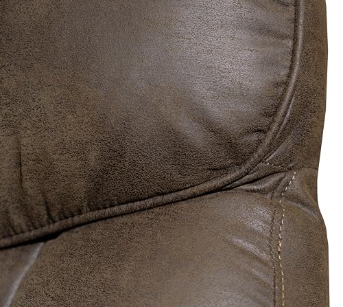 Fernsehsessel | Braun | Mikrofaser Antik | mit Liegefunktion – Bild 7