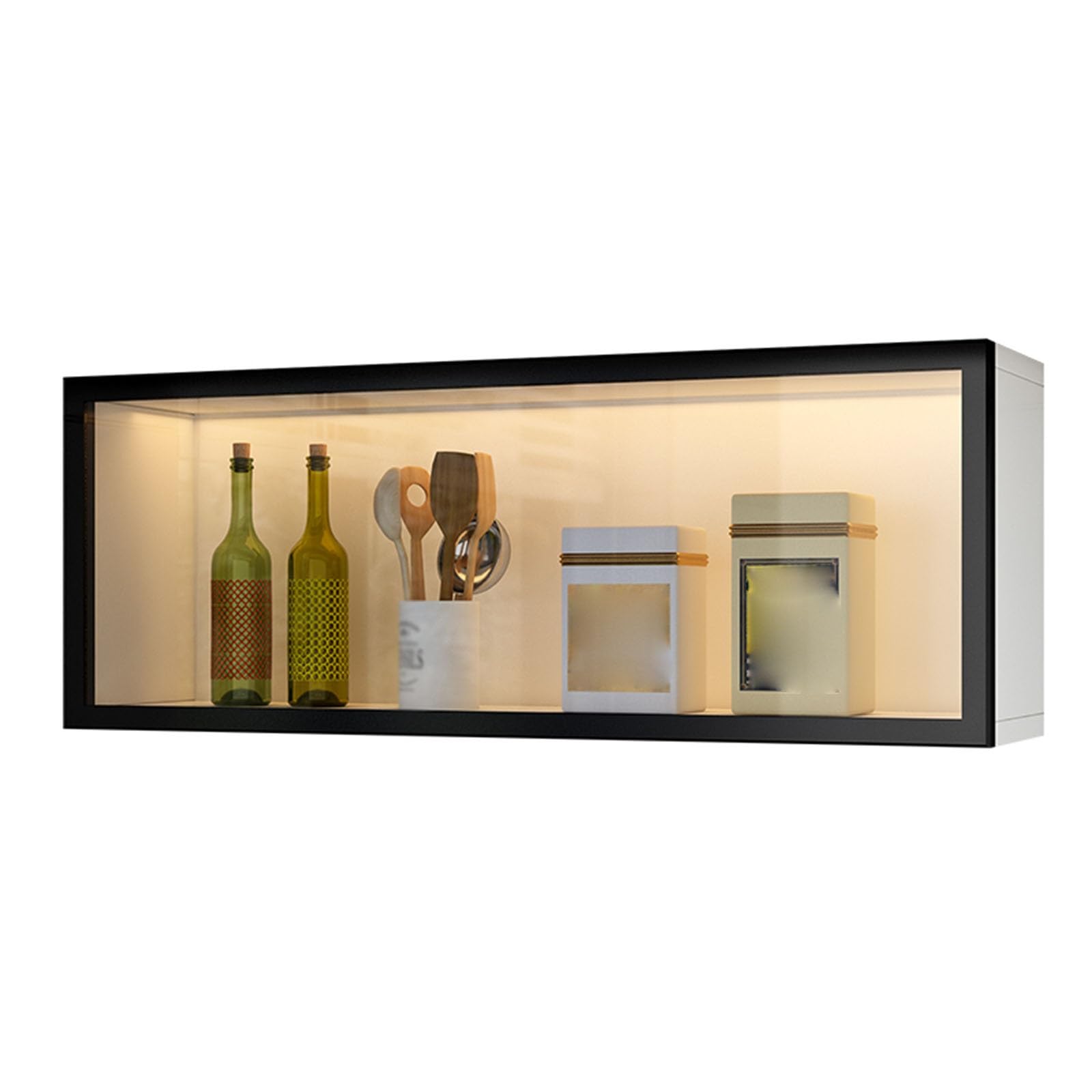 Organizador de almacenamiento en pared para mantener la cocina despejada