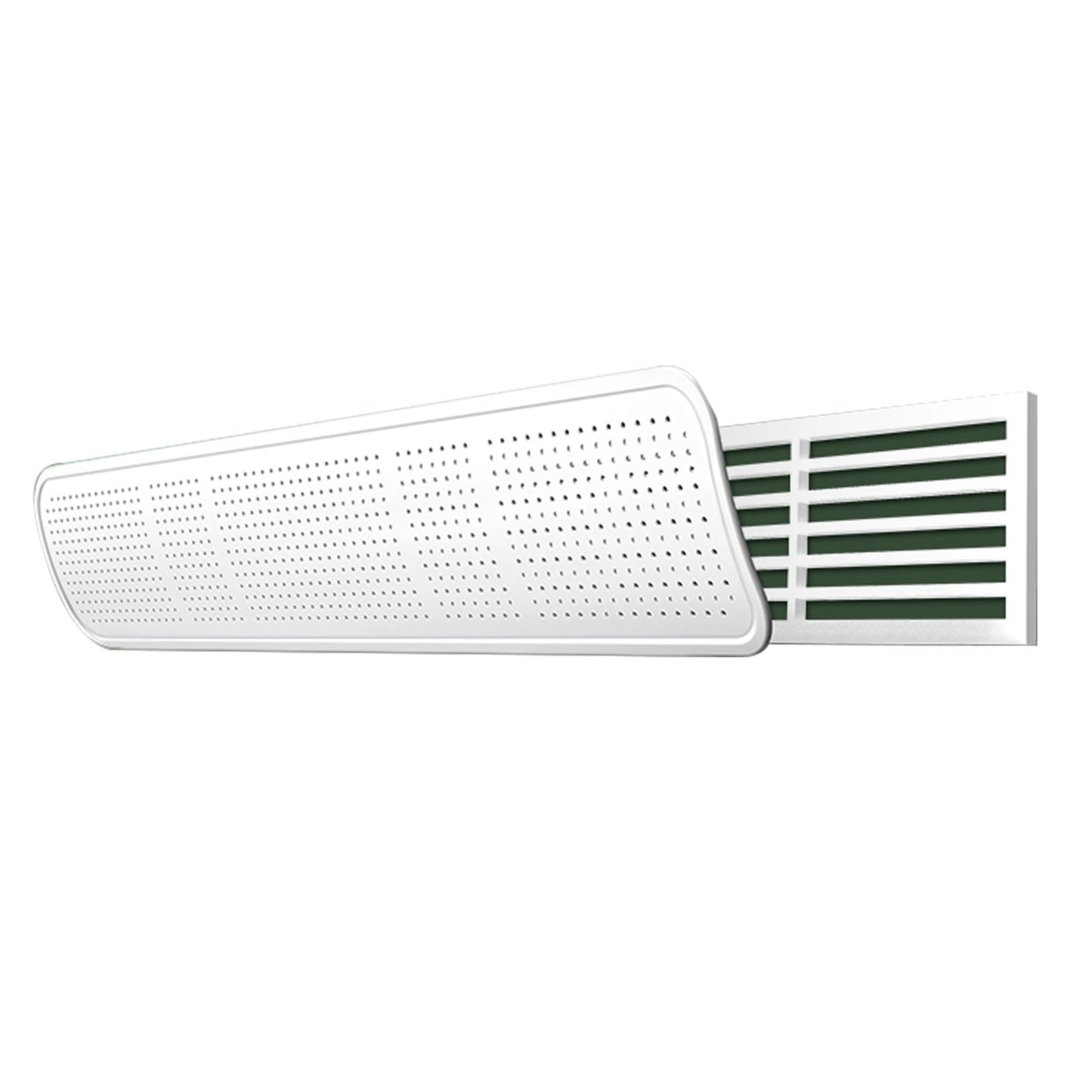 Ecwtpndf One Color Air Conditioner Wind Deflector, Side Mounted Ac Deflector Adjustable White Multiple Sizes