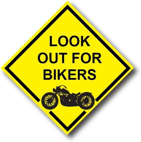 Look Out for Bikers Reflective Decal