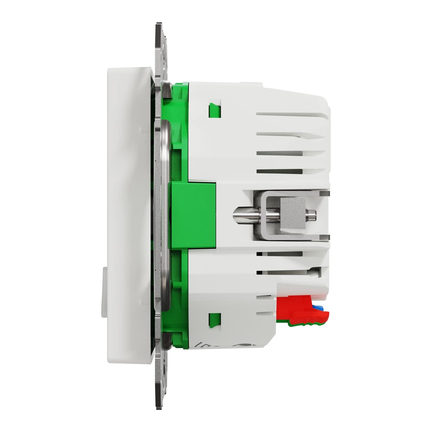 Schneider Electric Merten Connected MEG2380-0325 - Presa Schuko Smart Home WiFi, 16A, sistema M, Alexa, Google Home, bianco attivo lucido