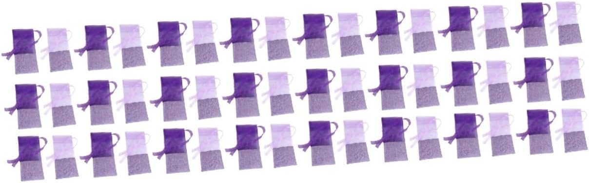 Gatuida 96pcs Lavender Sachets Bags Empty Drawstring Organza Pouches for Fragrance Spice Storage Compact Gauze Bags for Closet Car and Home Decor