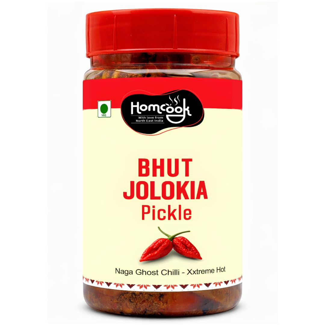 Homcook Bhut Jolokia Ghost Pepper King Chilli Pickle In Mustard Oil 240 Gm-image-44