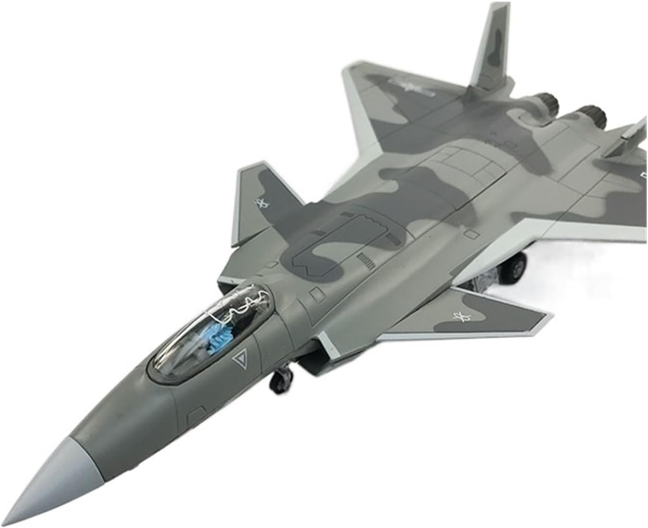 1：72 for J-20 Stealth Diecast Scale Alloy Fighter Parade Military Finished Collection Ornaments Display Hobby Playgame Kit