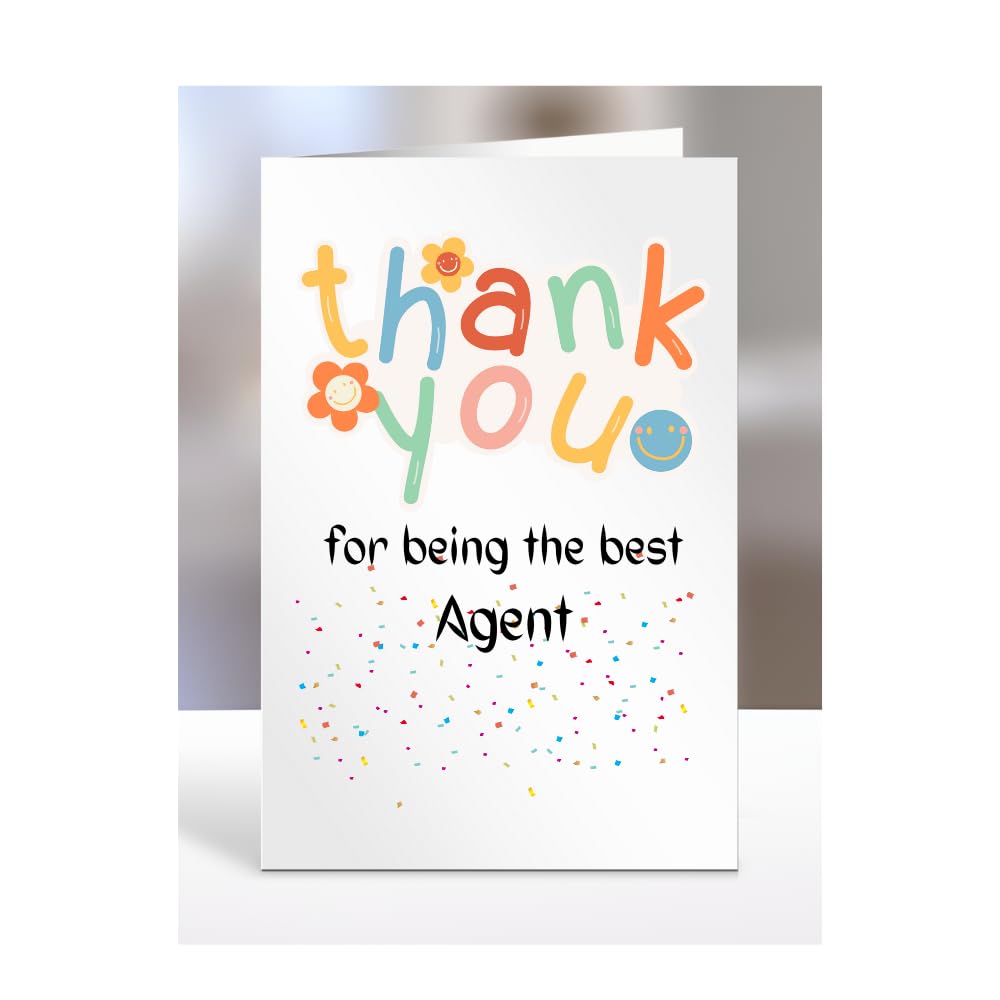 Thank you card for Agent, men, women, him, her, colleague, boss, manager, supervisor, friend, gifts, presents for christmas, A5-212a_18